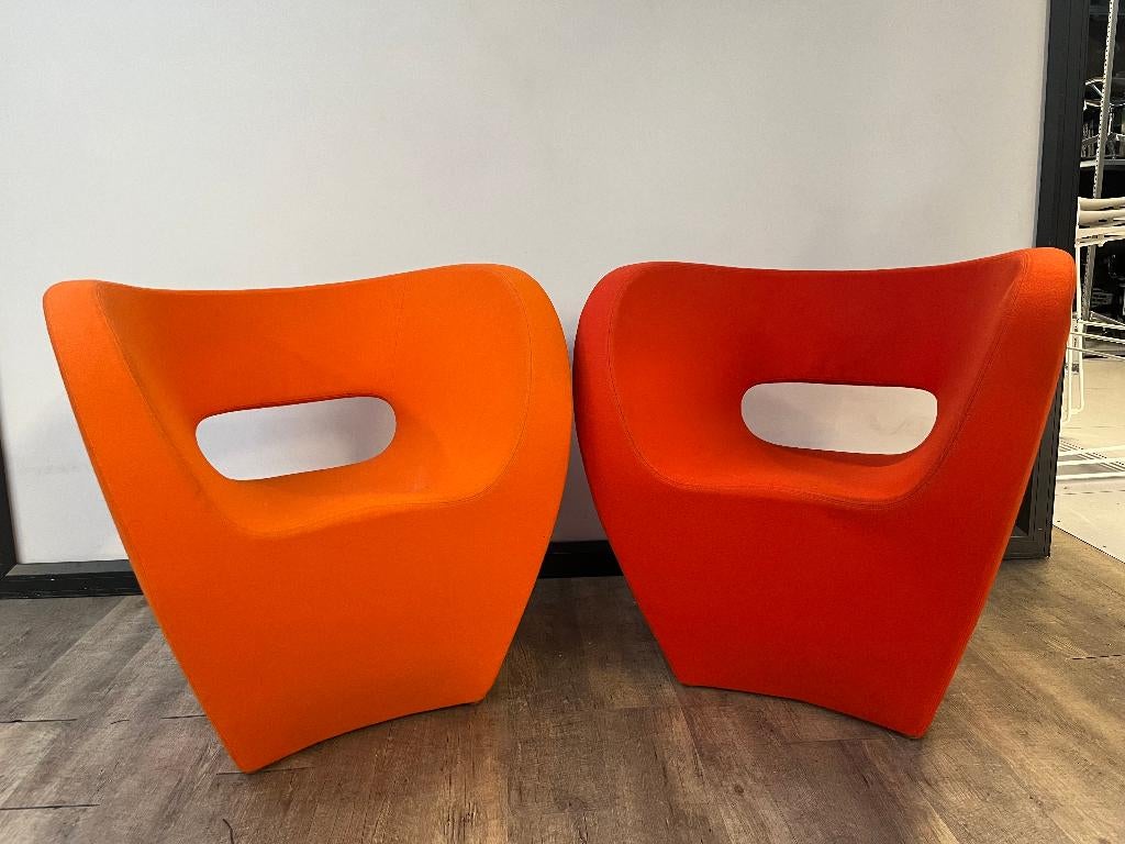 Oranje Fauteuil Moroso Stoel, Huis en Inrichting, Fauteuils, Ophalen