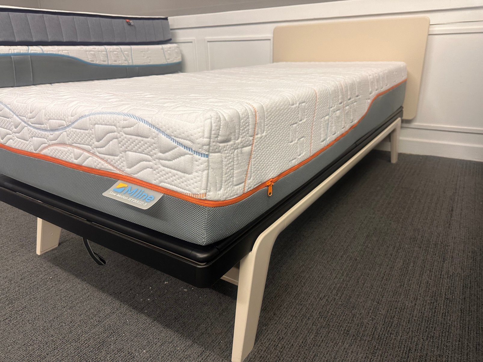 Mline Slowmotion 4 matras 90x200 nu Solden €650.-, Eenpersoons, Overige typen, Nieuw, Ophalen of Verzenden