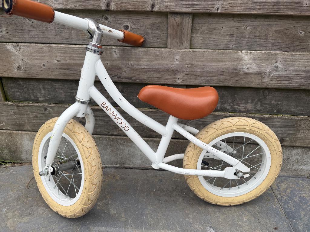 Banwood loopfiets wit, Kinderen en Baby's, Ophalen, Gebruikt, Loopfiets