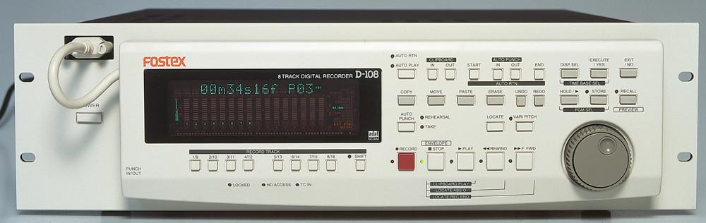 Fostex digitale 8 track recorder D-108, Audio, Tv en Foto, Ophalen of Verzenden, Zo goed als nieuw, Audio