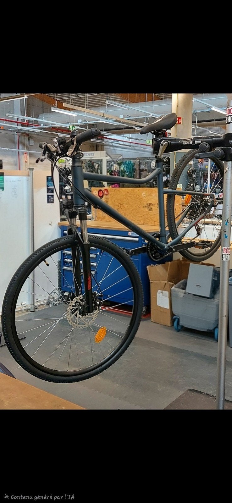 BTWIN RIVIERZIJDE 500, Fietsen en Brommers, Zo goed als nieuw, Schijfrem, Vering