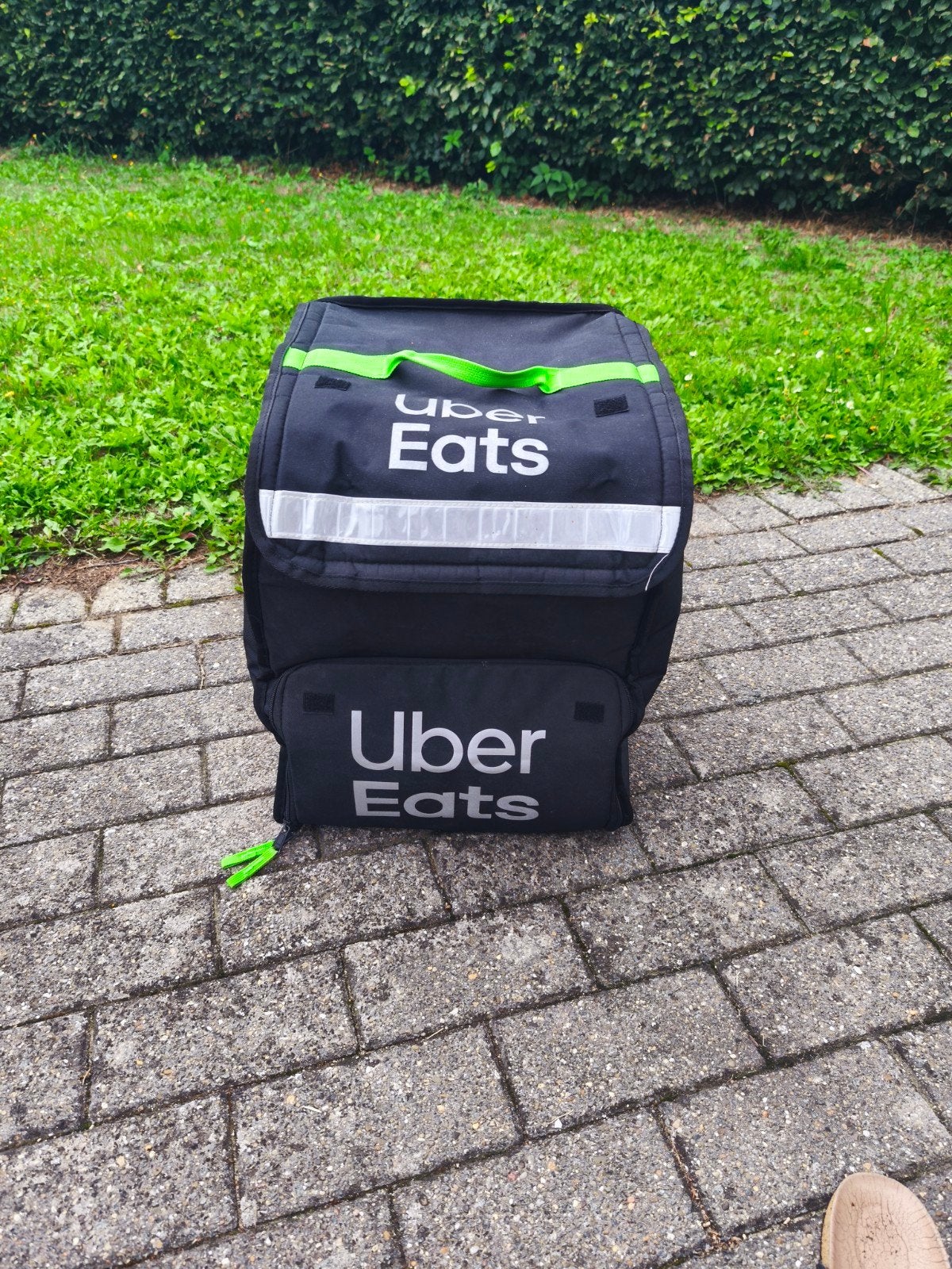 Uber Eats zak, Ophalen