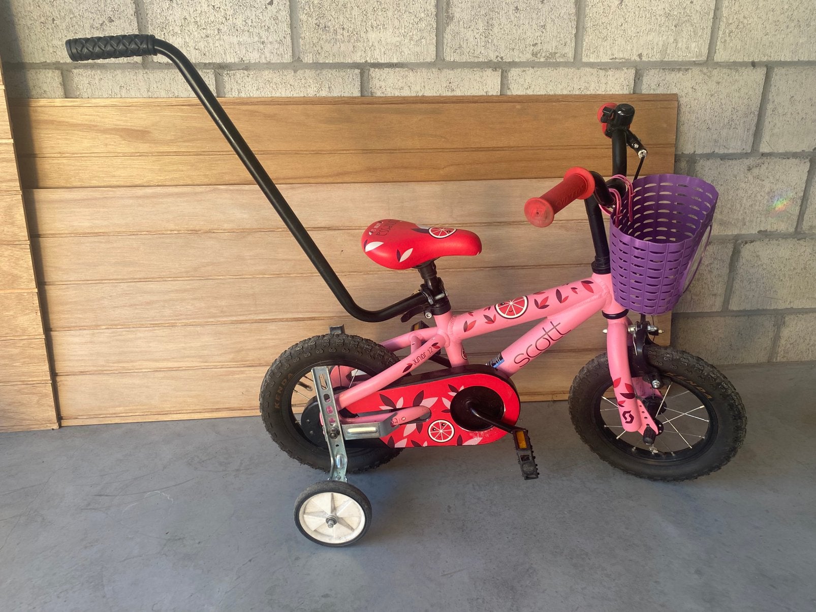 Scott kinderfiets contessa 12’, Fietsen en Brommers, Ophalen, Zo goed als nieuw, Zijwieltjes