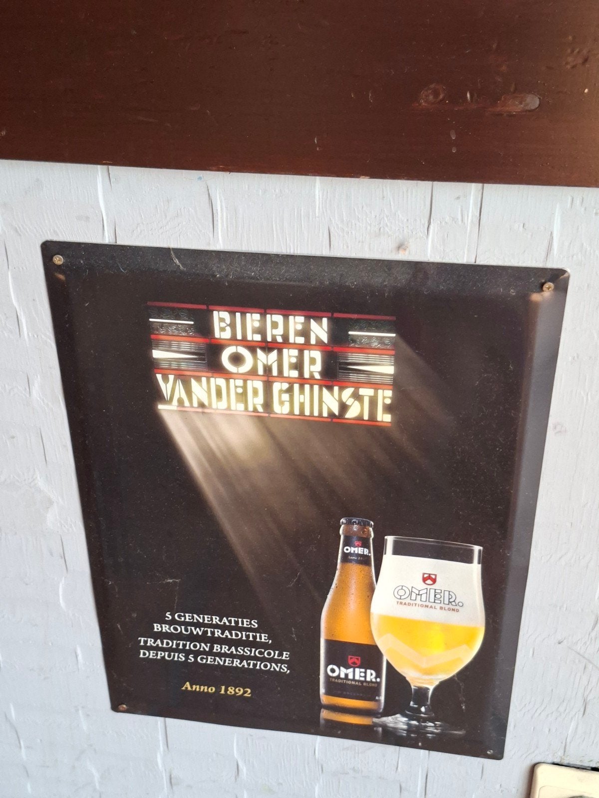 reclamebord, Verzamelen, Ophalen of Verzenden, Zo goed als nieuw, Reclamebord