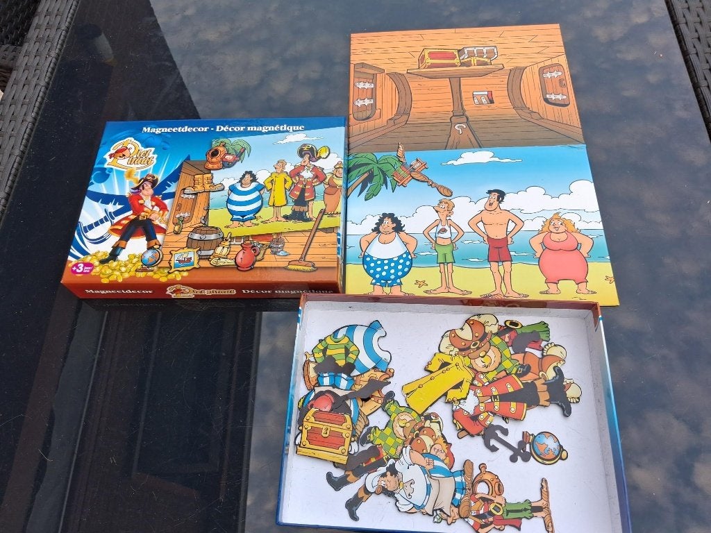 Piet piraat magneetdecor puzzel, Kinderen en Baby's, Ophalen, 10 tot 50 stukjes, Gebruikt, 2 tot 4 jaar