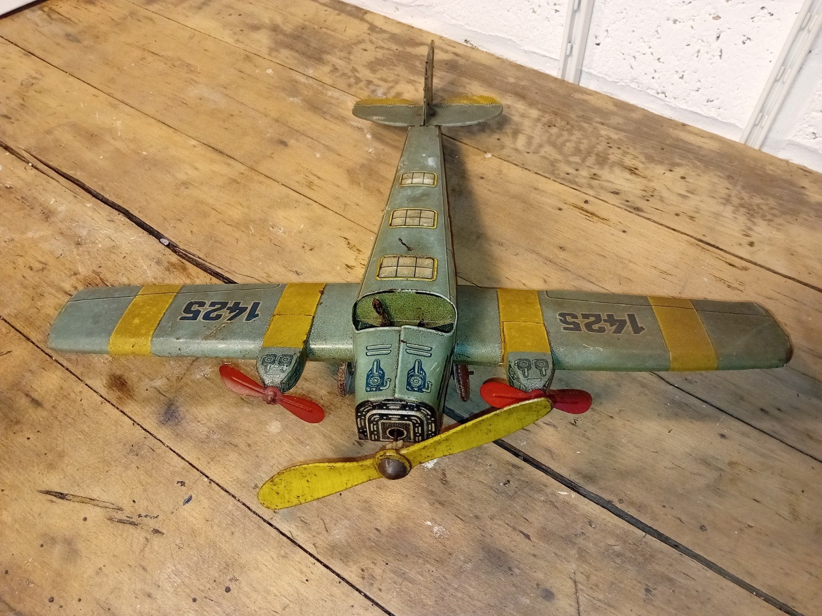 Rare Grand Avion Trimoteur Tôle TIPPCO 1425 (Années 30) - 52, Enlèvement ou Envoi