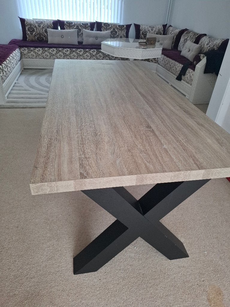 Eettafel, Huis en Inrichting, Ophalen, 50 tot 100 cm, Zo goed als nieuw, Vijf personen of meer