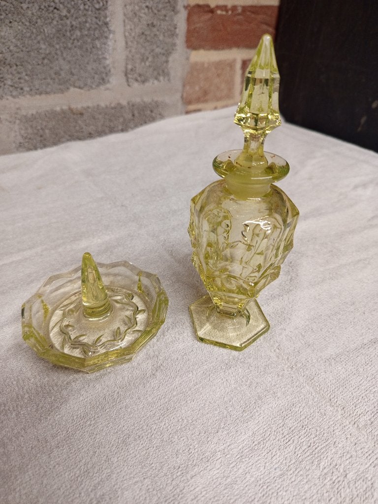 Oude Baccarat ouraline kristallen fles, Ophalen of Verzenden