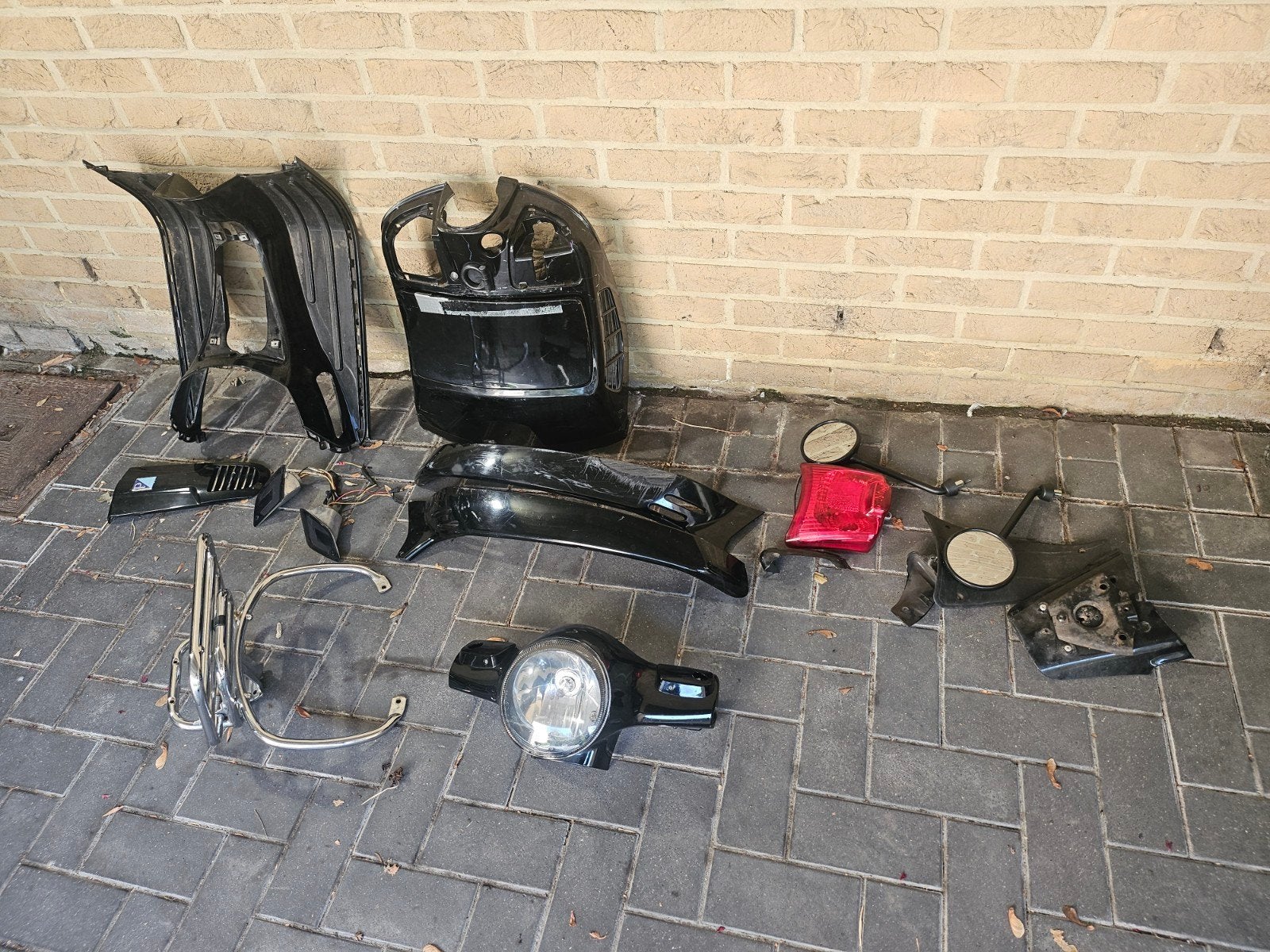 vespa gts onderdelen, Ophalen