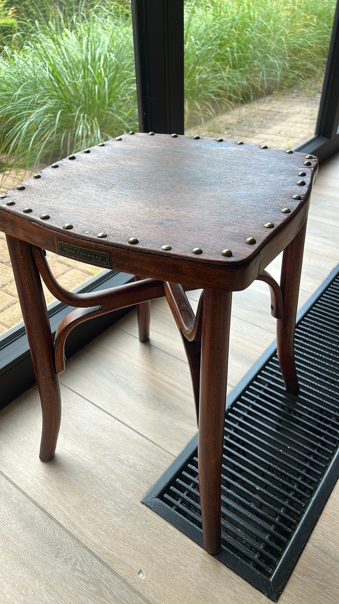 Tabouret ancien de style Paul Tournat Thonet, Enlèvement