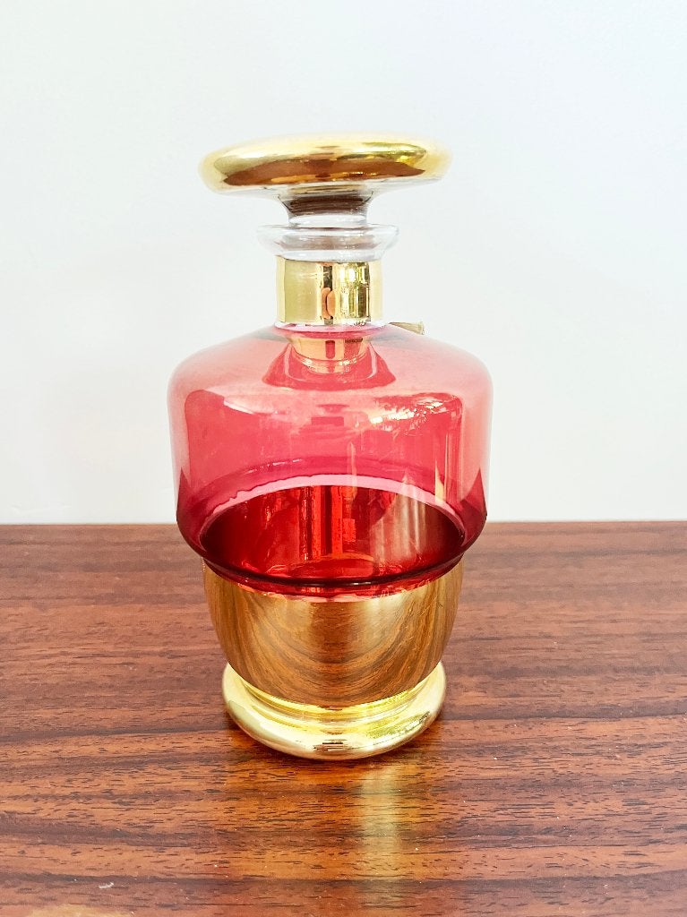 Carafe en verre art déco Booms Glass avec dorure, Enlèvement ou Envoi