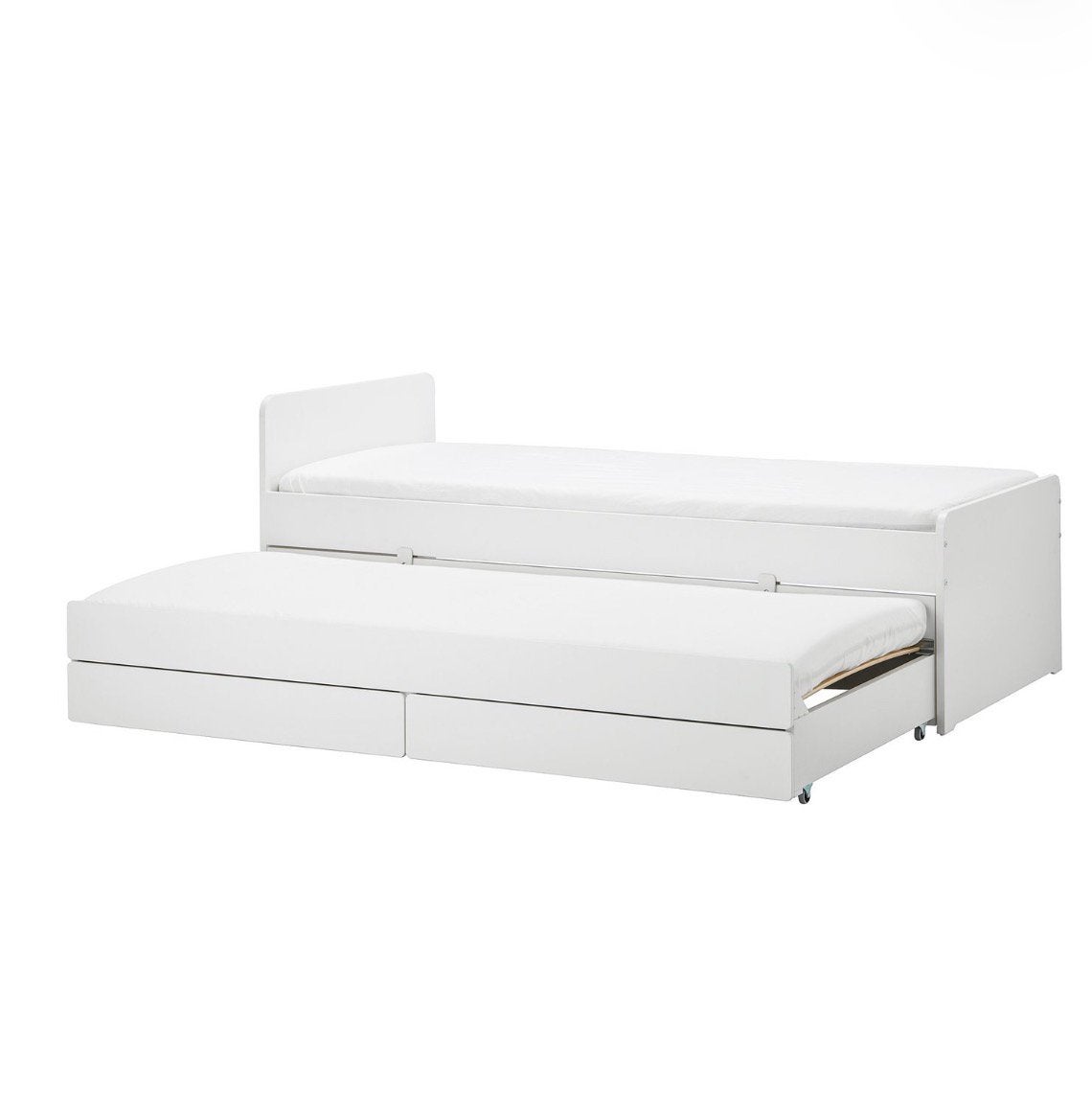 Eenpersoonsbed, Huis en Inrichting, Ophalen, 90 cm, Eenpersoons, Wit