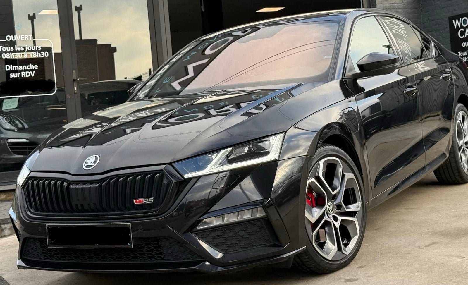 Skoda Octavia RS PHEV IV, Auto's, Zwart, Zwart, Berline, 5 deurs