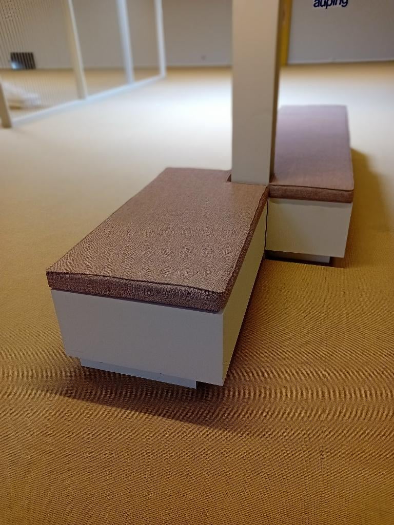Zitbank duo met kussen, Huis en Inrichting, 125 cm of meer, Ophalen of Verzenden, Zo goed als nieuw, Rechthoekig