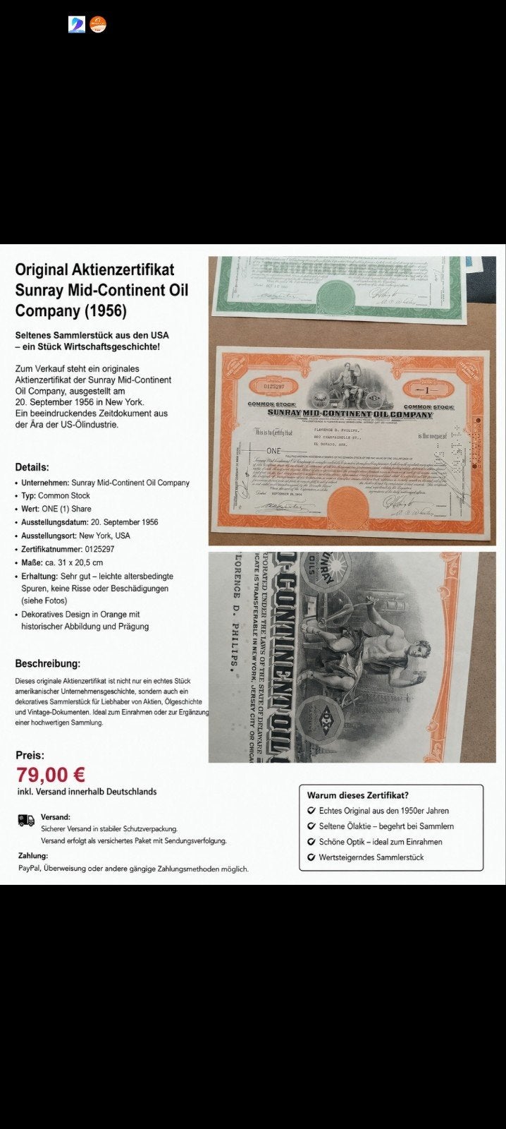 Rayon de soleil 1958, Timbres & Monnaies, Actions & Titres, Enlèvement ou Envoi
