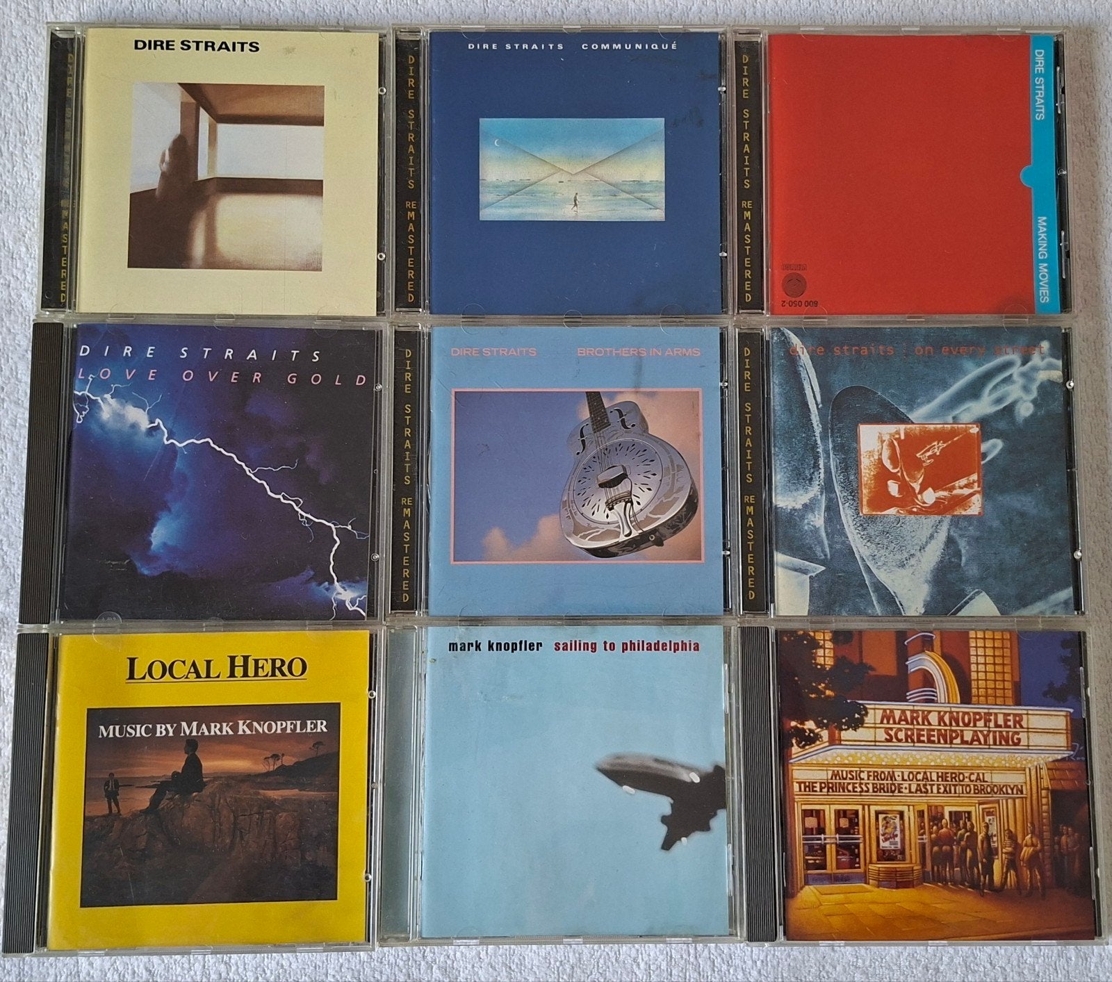 Dire Straits & Mark Knopfler - 9 CD set, Cd's en Dvd's, Verzenden, Gebruikt, Classic Rock