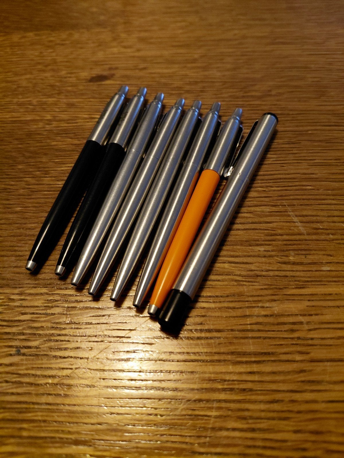 7 parker pennen en 1 vulpen, Ophalen of Verzenden, Vulpen, Parker
