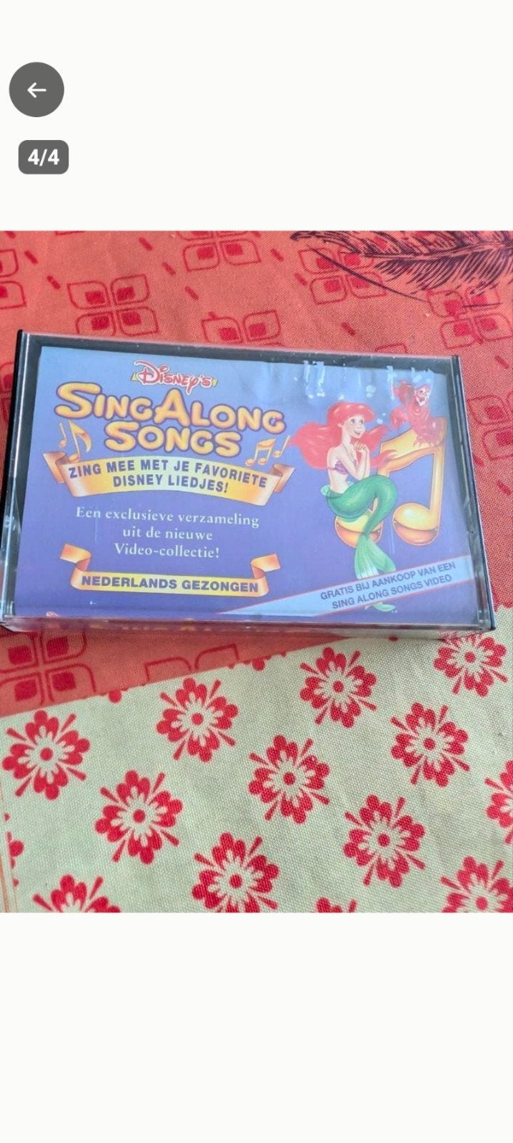 CASSETTE ORIGINALE DE CHANSONS DISNEY SING ALONG, Enlèvement ou Envoi