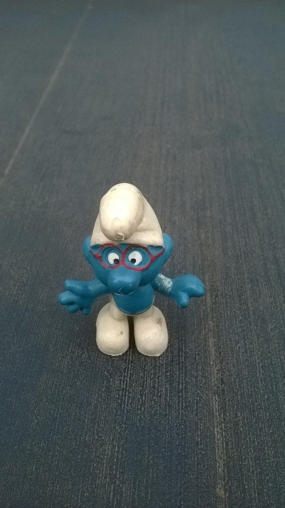 Schtroumpf à lunettes (variante) 2.0006, Collections, Enlèvement ou Envoi, Utilisé, Schtroumpf à Lunettes, Poupée, Figurine ou Peluche