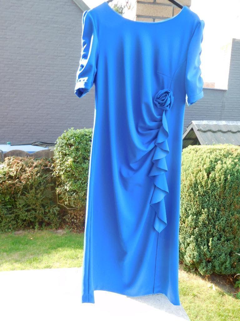 feestkleed, Kleding | Dames, Gelegenheidskleding, Ophalen, Zo goed als nieuw, Maat 38/40 (M), Blauw