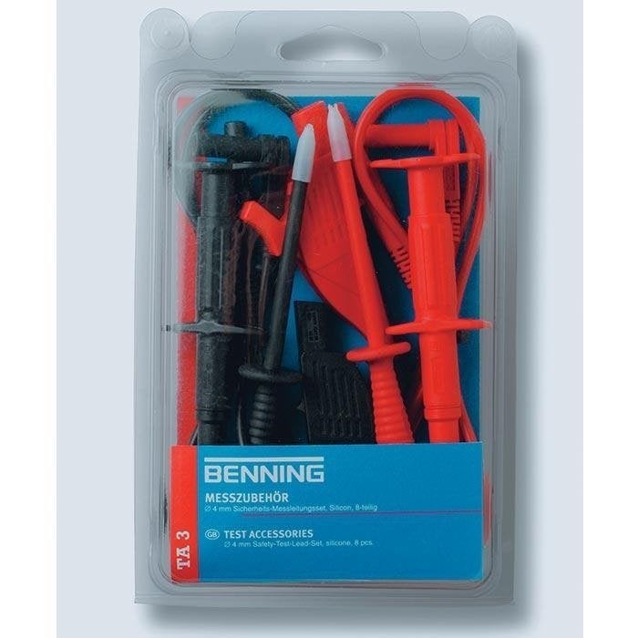 Meetsnoerenset 4mm TA 3 Benning, Verzenden