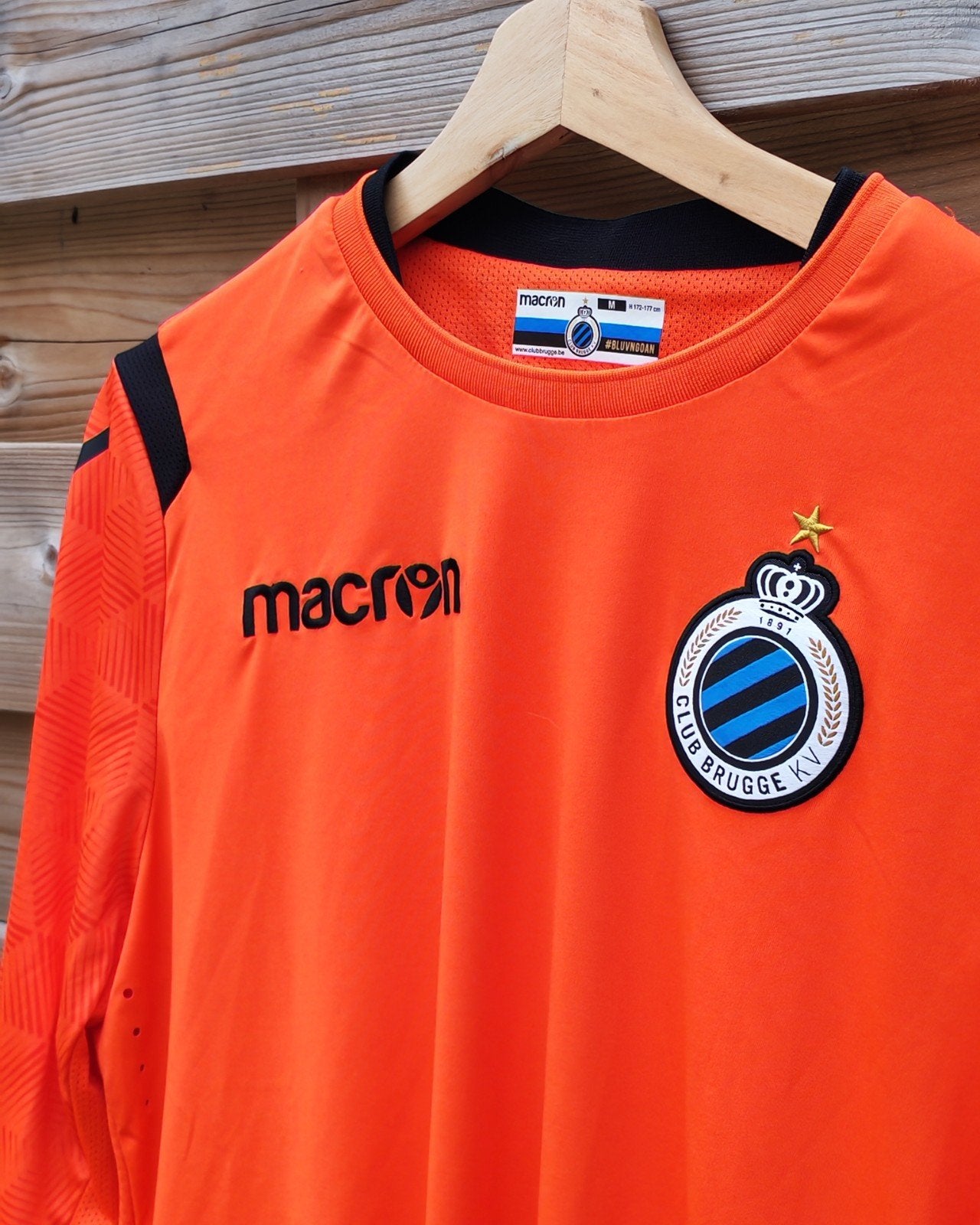 club Brugge prachtige oranje longsleeve, Enlèvement ou Envoi, Maillot