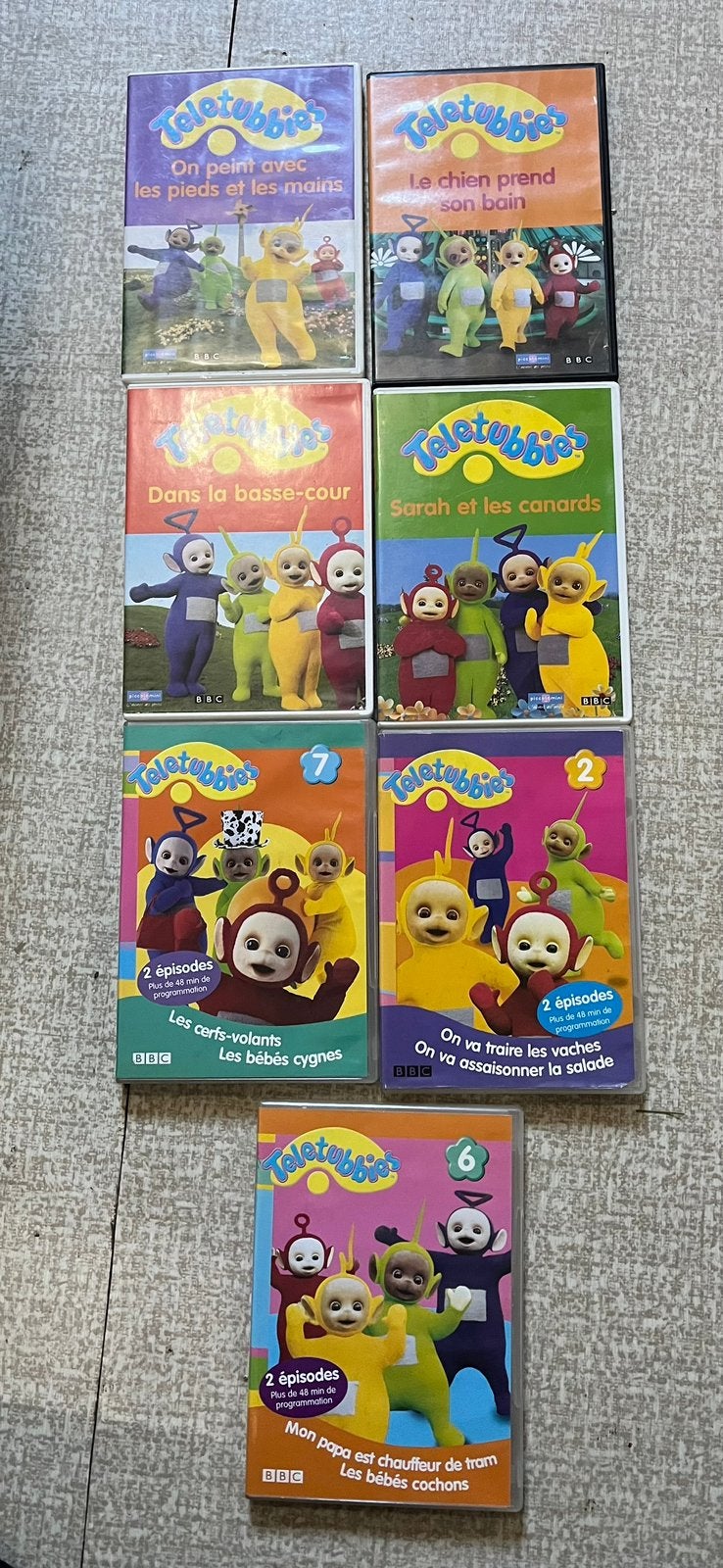 Lot de 8 dvd « Teletubbies », CD & DVD, Enlèvement, Utilisé