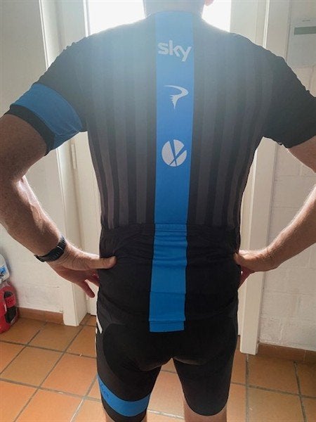 Koerstenue Rapha – Sky/Pinarello - Fietskledij, Fietsen en Brommers, Ophalen of Verzenden, Zo goed als nieuw, Bovenkleding, Rapha