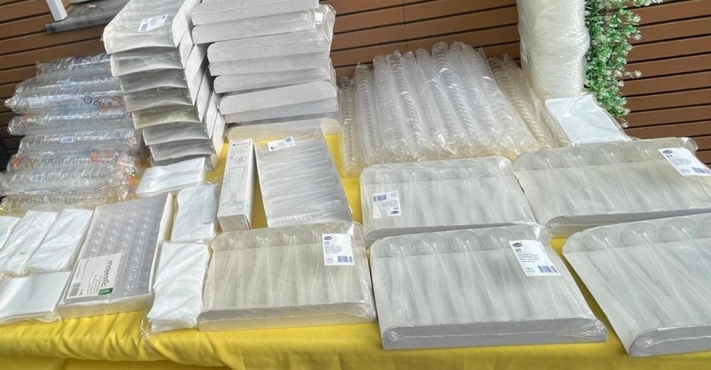 Grote partij  disposables +1.100 stuks – glazen – NIEUW, Ophalen