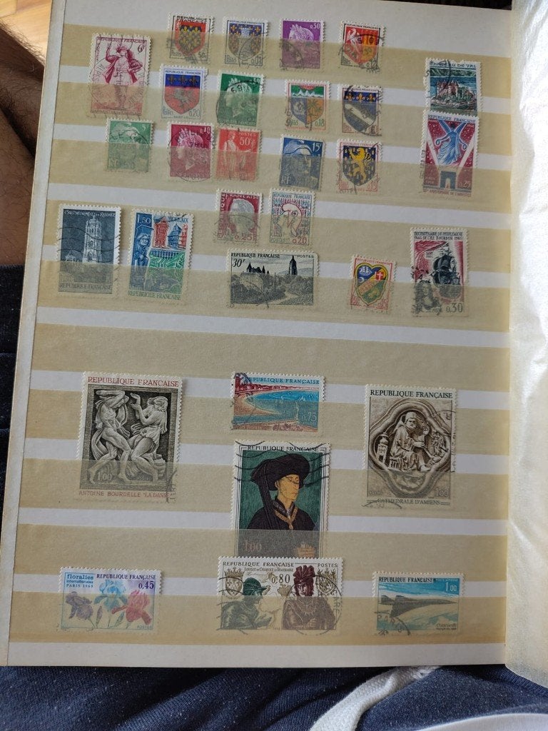 Album ancien de timbres du monde, Enlèvement ou Envoi, Affranchi, Autres thèmes