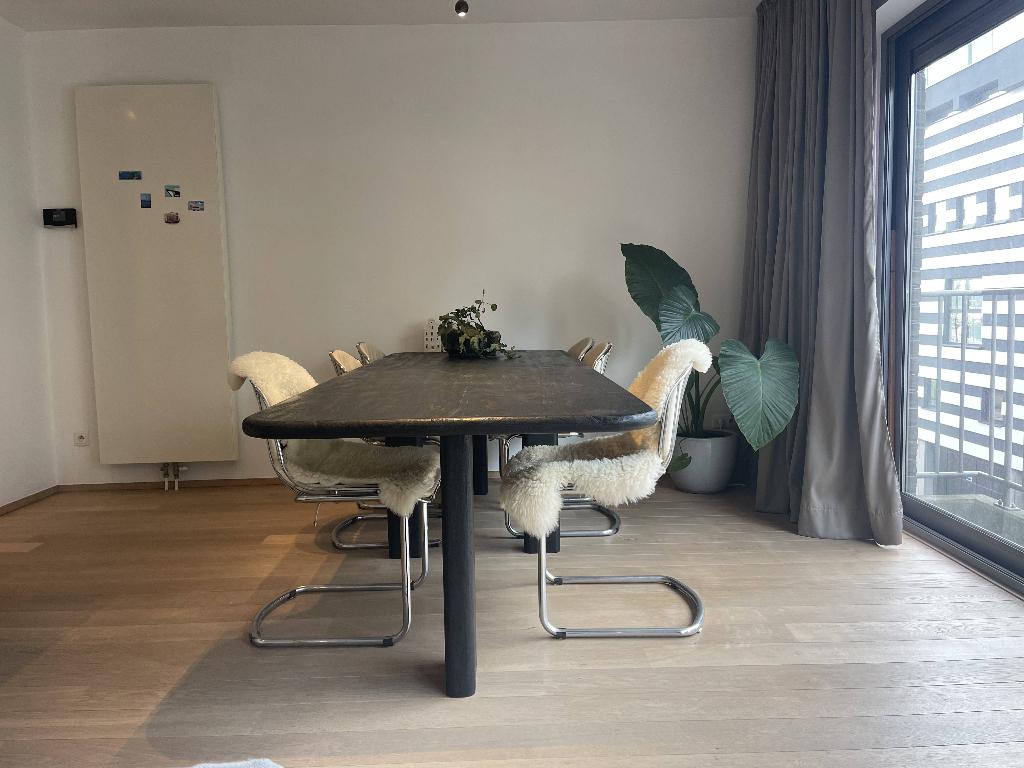 Zwarte tafel in mangohout, Ophalen, 200 cm of meer, 50 tot 100 cm, Zo goed als nieuw