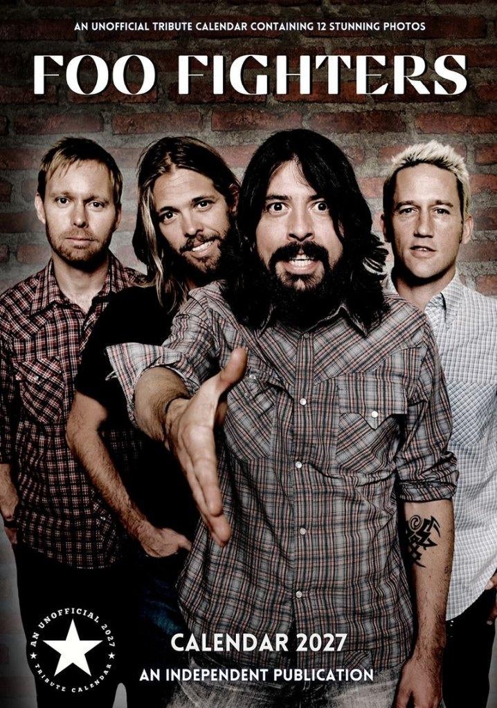 De Foo Fighters kalender voor 2027 vooraf bestellen, Verzenden, Jaarkalender, Nieuw