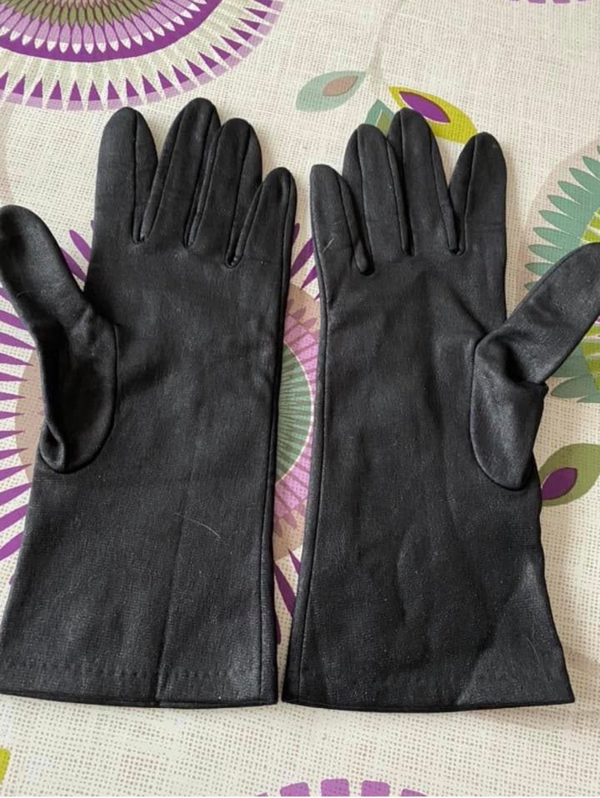 Vintage zwarte vintage handschoenen in moderne retrostijl, Kleding | Heren, Ophalen of Verzenden, Zo goed als nieuw, Handschoenen