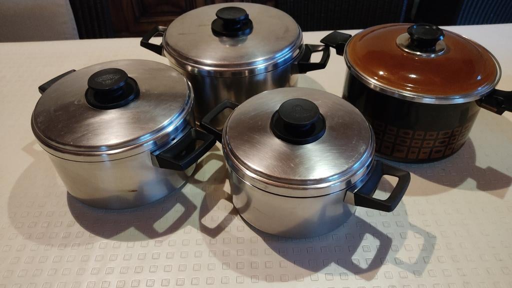 Pots Demeyere, Maison & Meubles, Cuisine | Casseroles & Poêles, Inox, Plaque céramique, Enlèvement, Utilisé