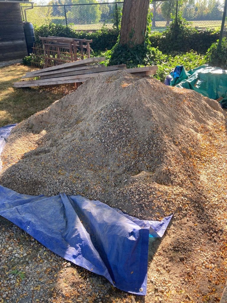 betonzand - zand/kiezel, Jardin & Terrasse, Enlèvement, Sable pour béton