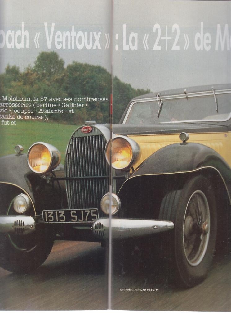 Bugatti 57 Coach Ventoux voiture de collection, Verzenden, Gelezen