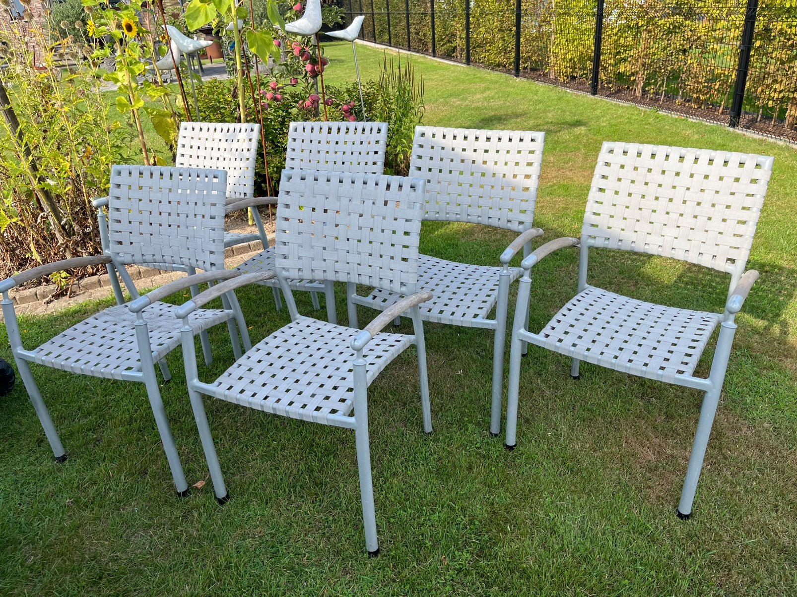 Tuinstoelen, Ophalen, Gebruikt, Aluminium, Stapelbaar
