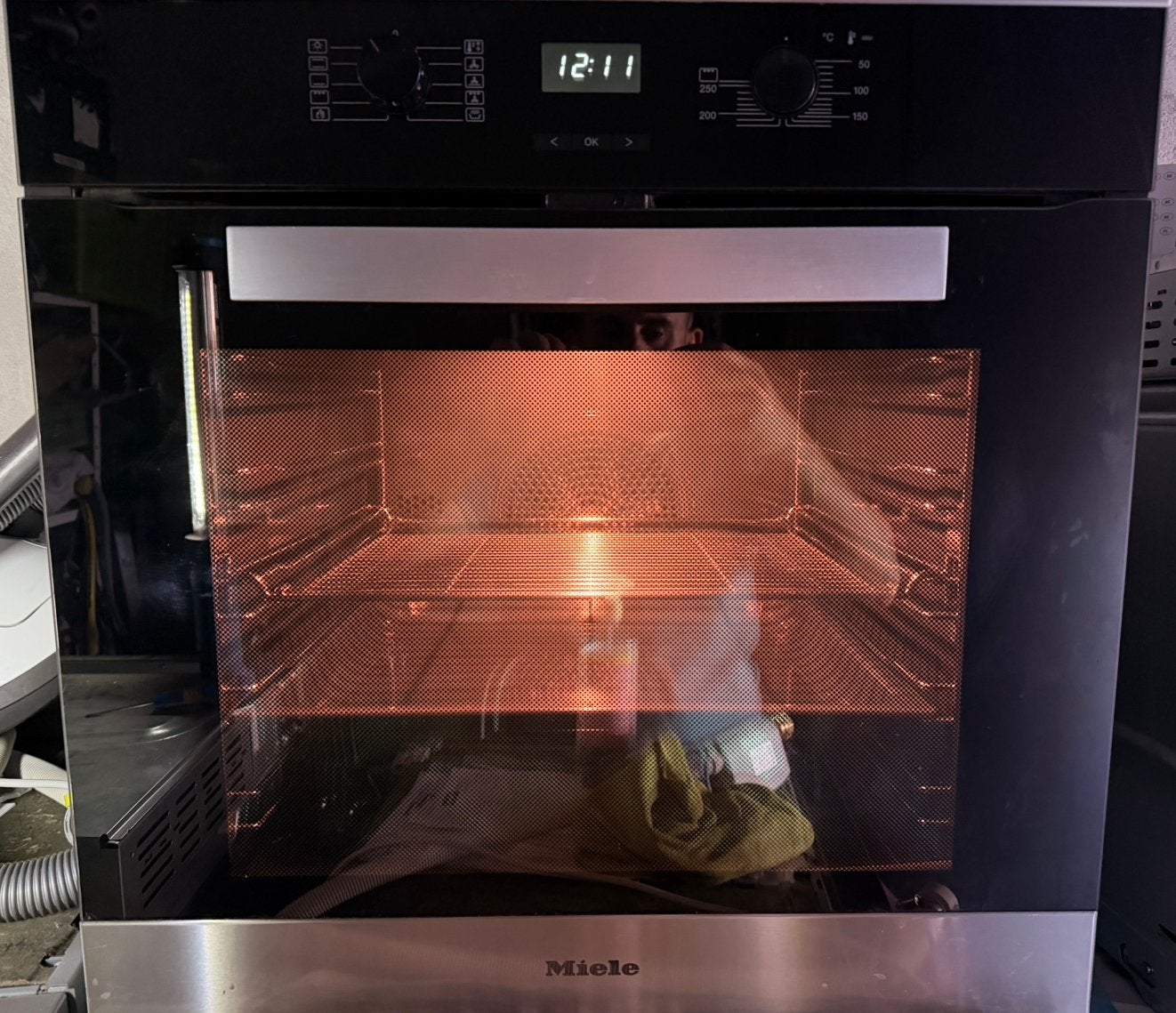 Luxe Miele inbouw oven met zelfreiniging/pyrolyse, Elektronische apparatuur, Ophalen, Zo goed als nieuw, Miele, Oven