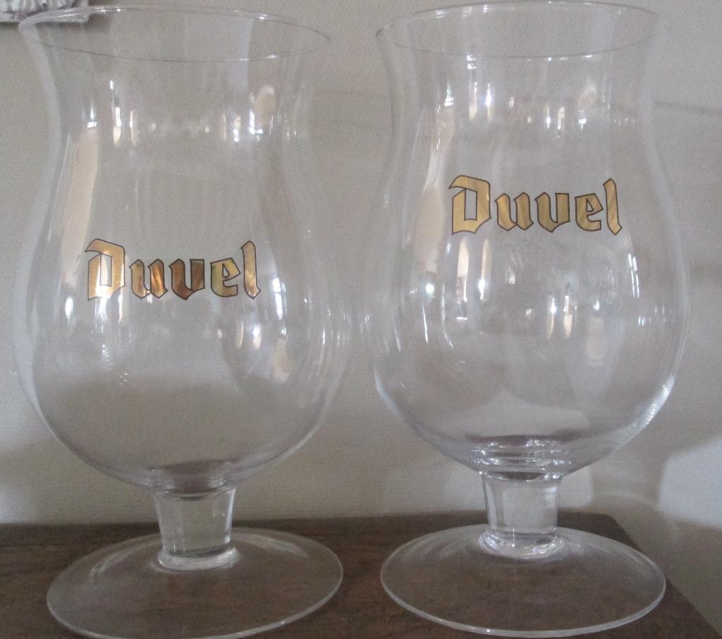 2 verschillende Duvel-glazen van 3 liter, Verzamelen, Ophalen, Gebruikt, Glas of Glazen, Duvel