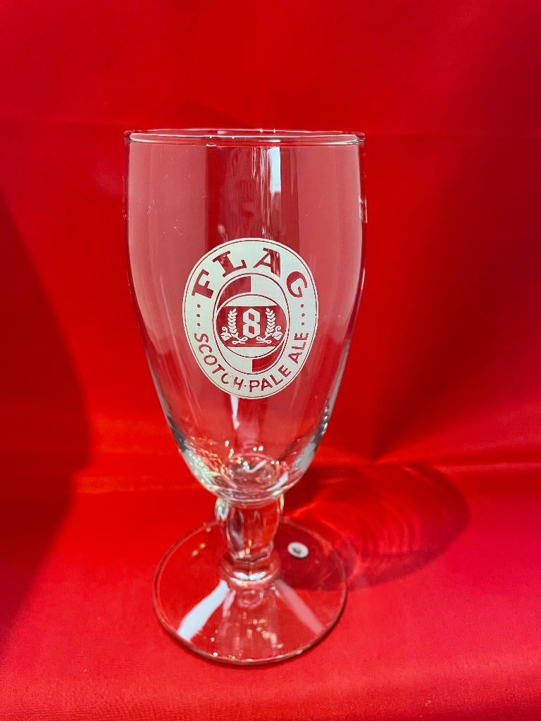 bierglas Flag Scotch- Pale Ale 25cl Haacht, Verzamelen, Ophalen of Verzenden, Gebruikt, Bierglas