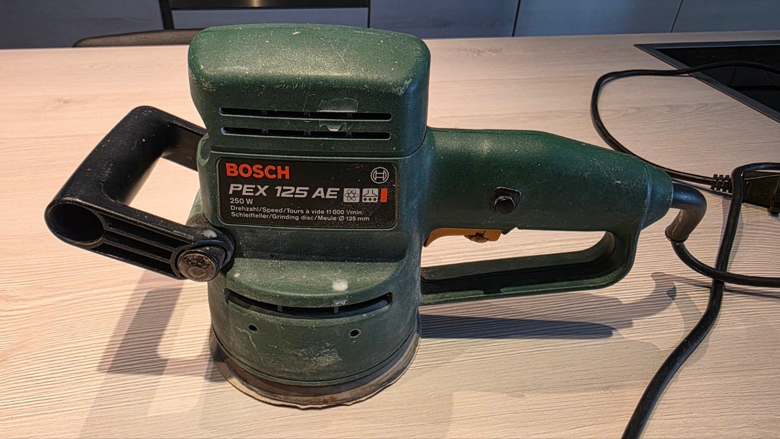 Bosch schuurmachine PEX 125 AE, Bricolage & Construction, Outillage | Ponceuses, Enlèvement, Utilisé, Ponceuse orbitale