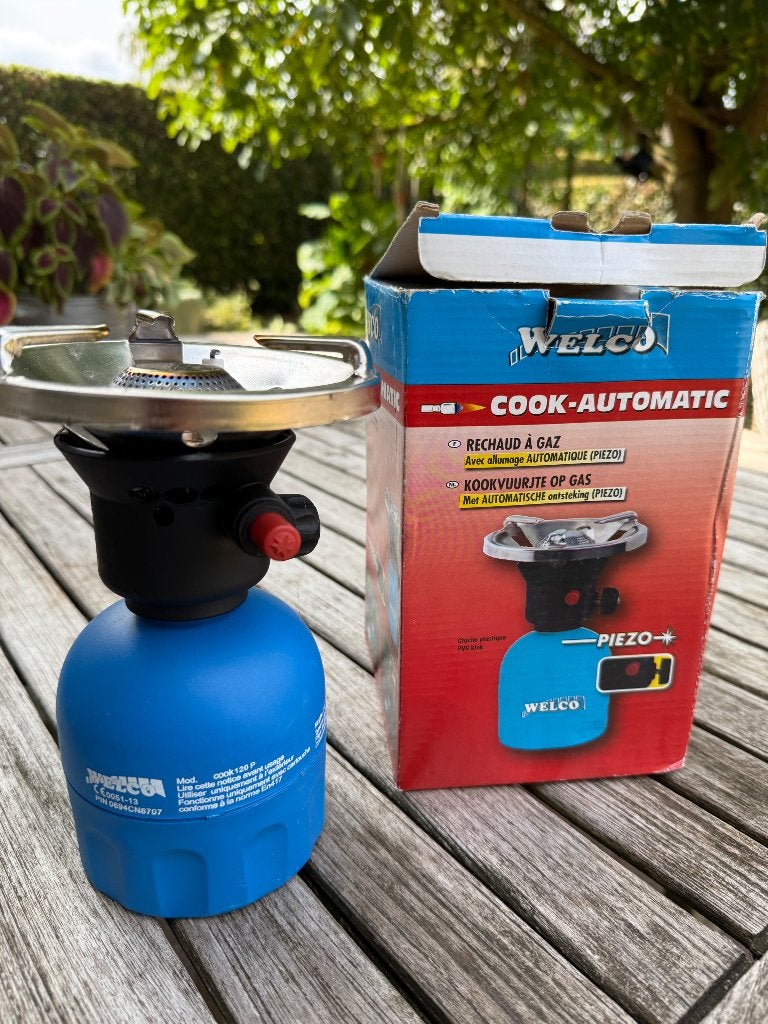 Cook automatic gasvuurtje Welco, Caravans en Kamperen, Kampeeraccessoires, Ophalen, Zo goed als nieuw
