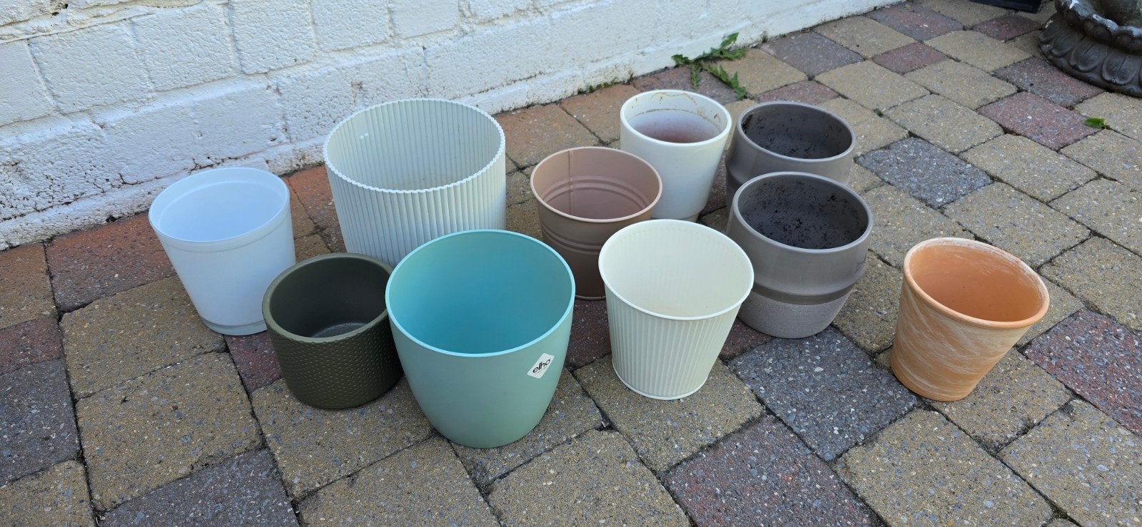 Bloempotjes, Jardin & Terrasse, Pots de fleurs, Enlèvement, Pierre