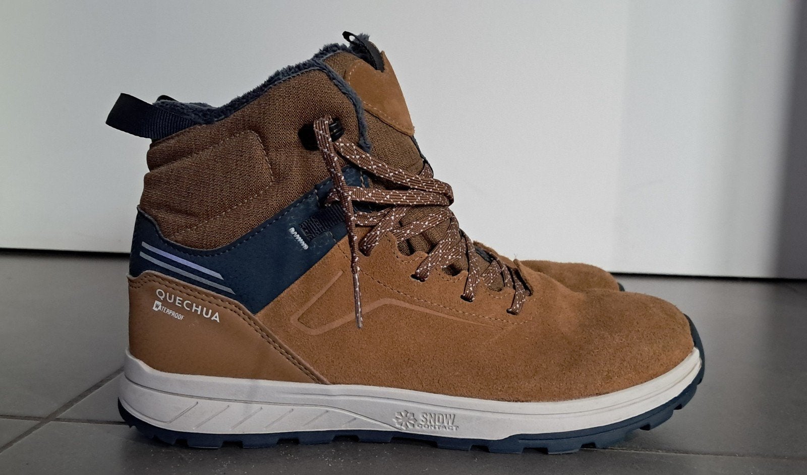 Waterdichte gevoerde wandelschoenen 38, Kleding | Heren, Schoenen, Bruin, Wandelschoenen, Zo goed als nieuw, Ophalen