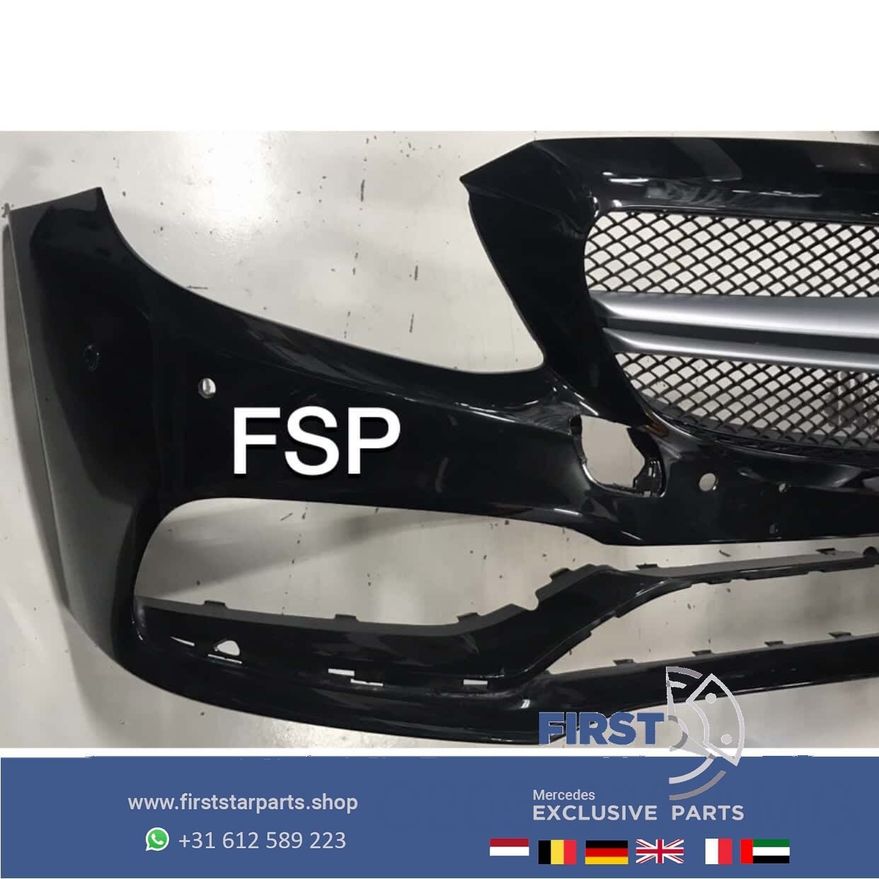 A205 C205 C63 AMG VOORBUMPER + GRIL Mercedes c klasse COUPÉ, Utilisé, -, Avant, -
