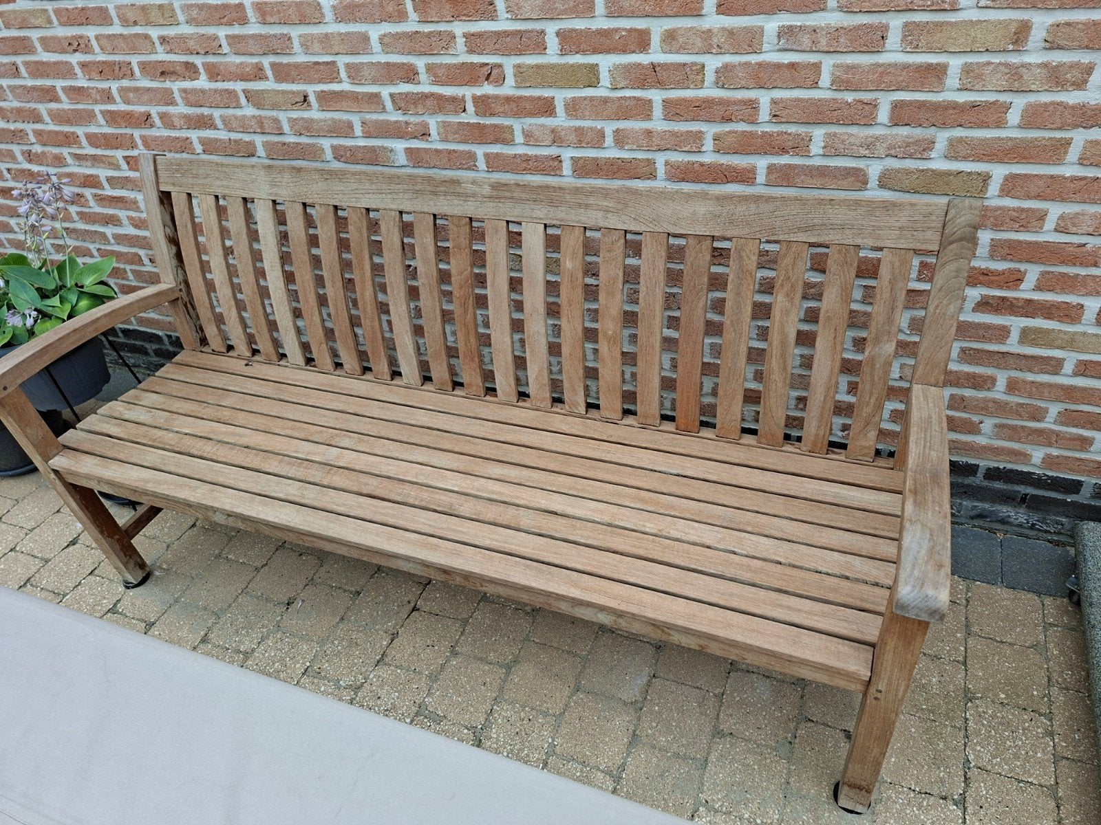 Zitbank in hout, Tuin en Terras, Tuinbanken, Ophalen