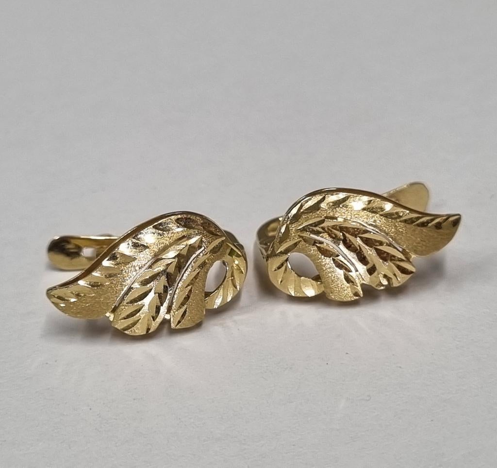 18 Karaat Gouden Oorbellen 750 Goud boucles d'oreilles 18k, Ophalen of Verzenden, Goud, Goud