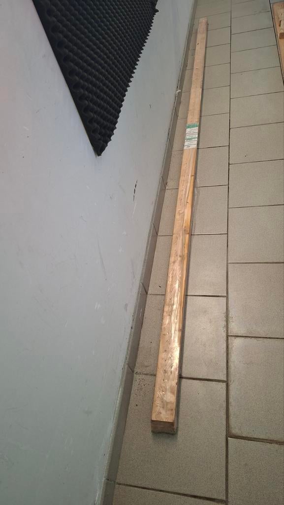 5 Plinten vuren lengte 2,95m (nieuw!), Doe-het-zelf en Bouw, Hout en Planken, Ophalen, Vuren