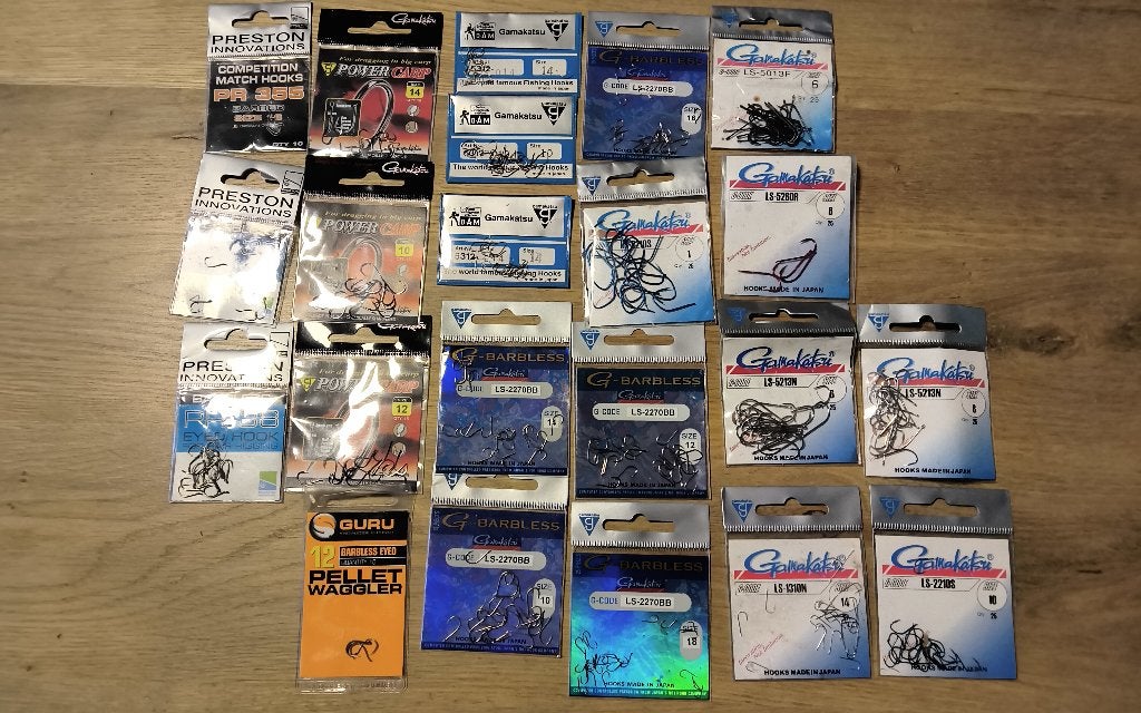 Gamakatsu.Preston innovations haken.10€, Ophalen of Verzenden, Zo goed als nieuw, Complete set