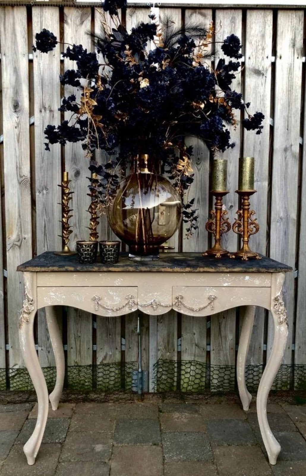 Prachtig gerestylde sidetable, Huis en Inrichting, Tafels | Sidetables, Ophalen